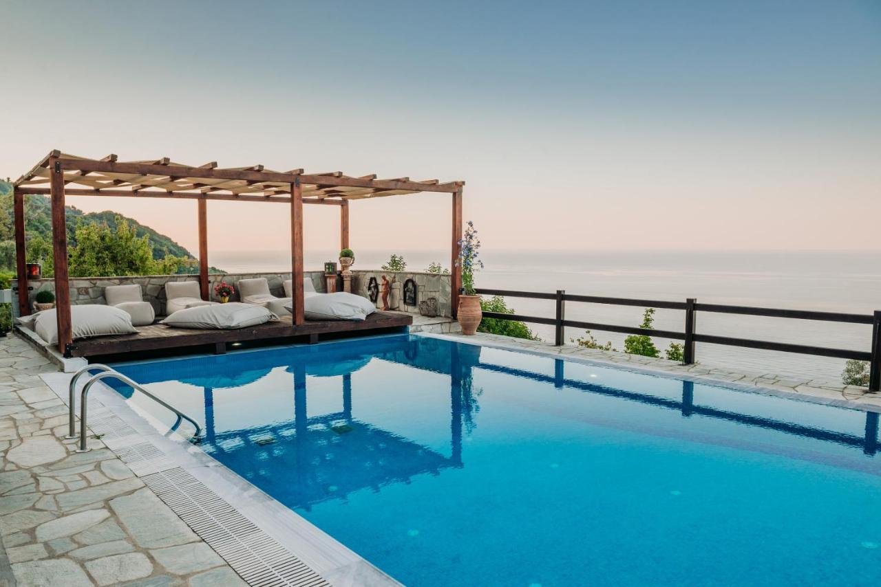 Elysian Luxury Villa Pelion Tsagarada Exterior foto